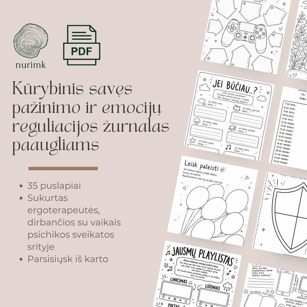 Kūrybinis savęs pažinimo ir emocijų reguliacijos žurnalas paaugliams (PDF)
