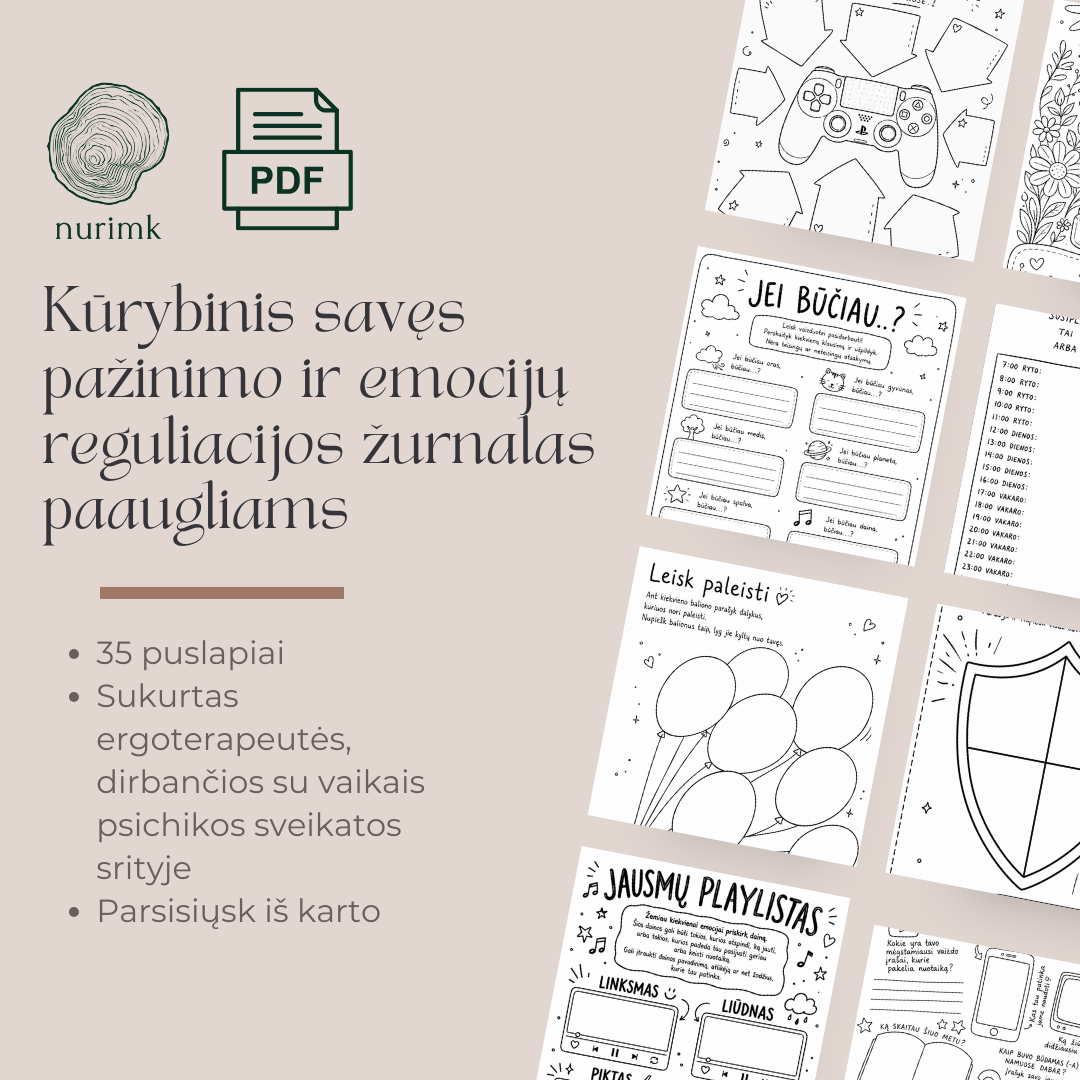 Kūrybinis savęs pažinimo ir emocijų reguliacijos žurnalas paaugliams (PDF)