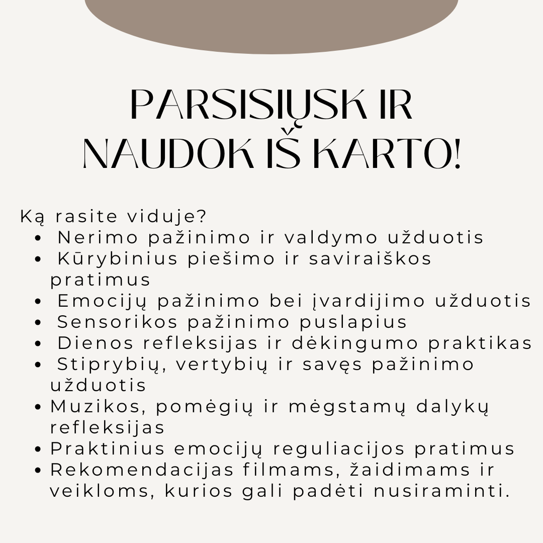 Kūrybinis savęs pažinimo ir emocijų reguliacijos žurnalas paaugliams (PDF)